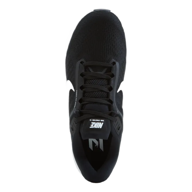 Air Zoom Structure 24 Men's Road Running Shoes BLACK/WHITE