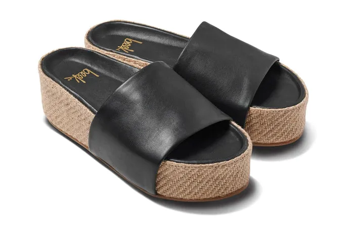 Beek Black Jute Albatross Sandal