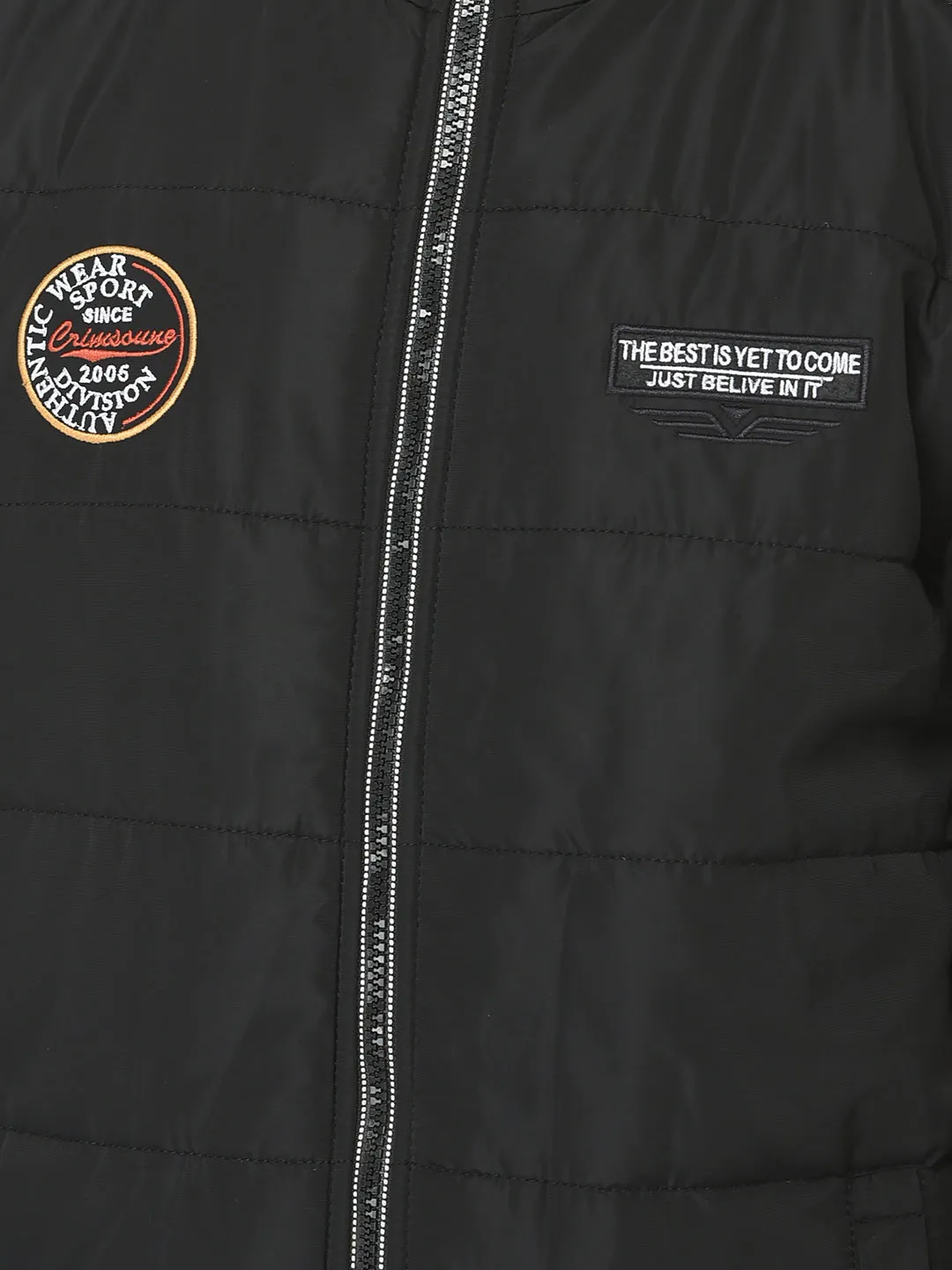 Black Brand Logo Jacket