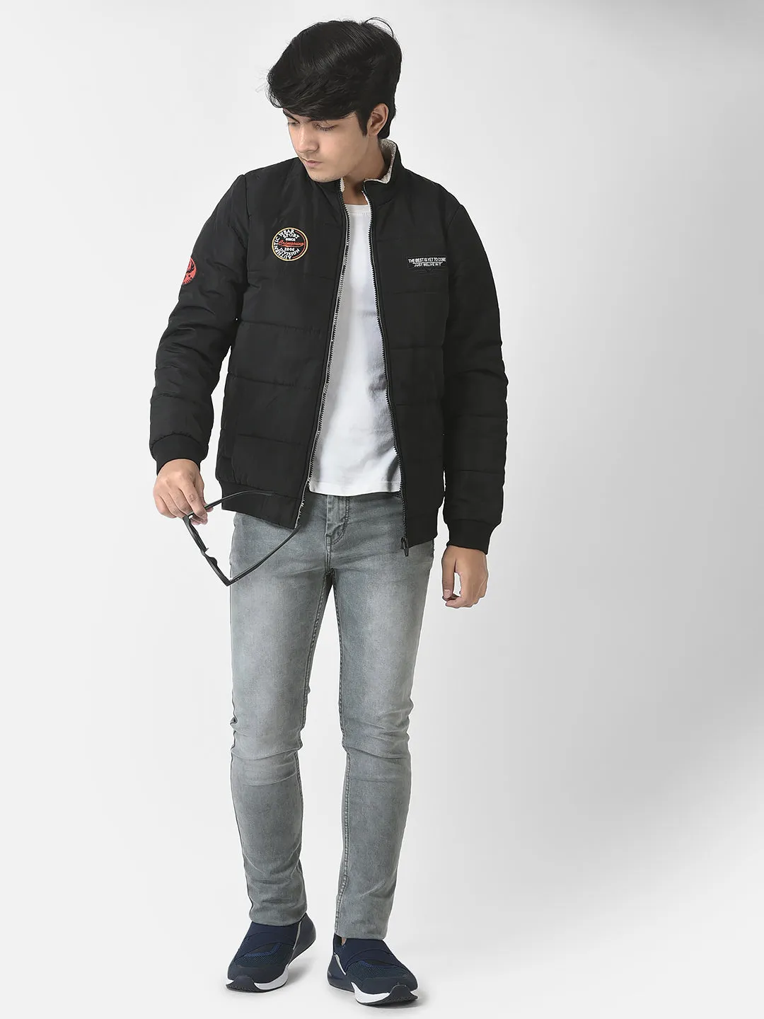 Black Brand Logo Jacket