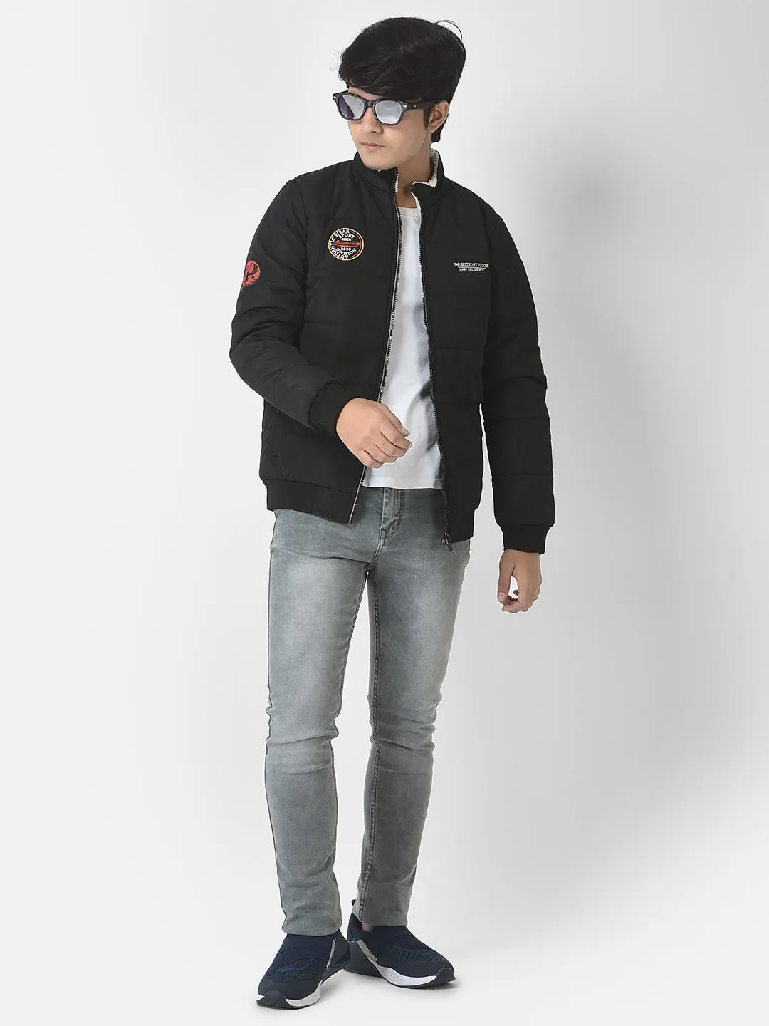 Black Brand Logo Jacket