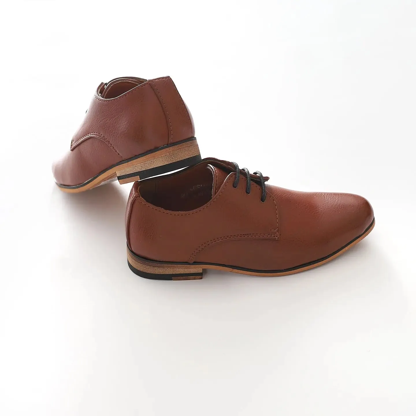 Boys Tan Formal Shoes