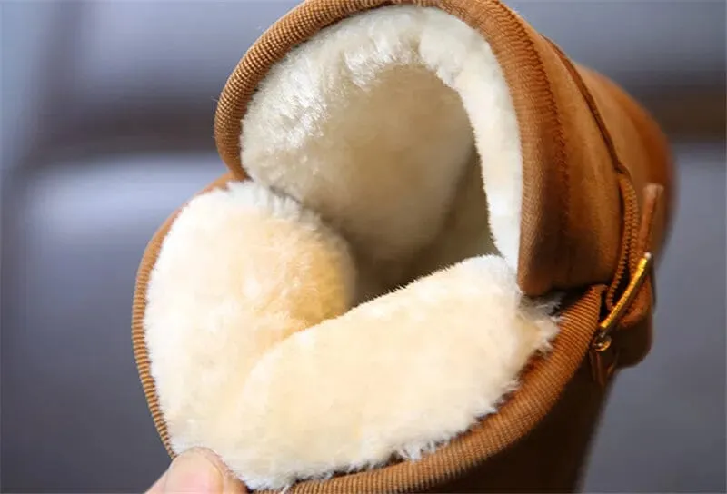 Comfortable Kids' Snow Boots with Fleece Lining