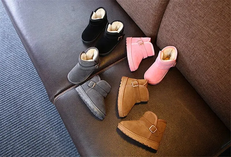 Comfortable Kids' Snow Boots with Fleece Lining