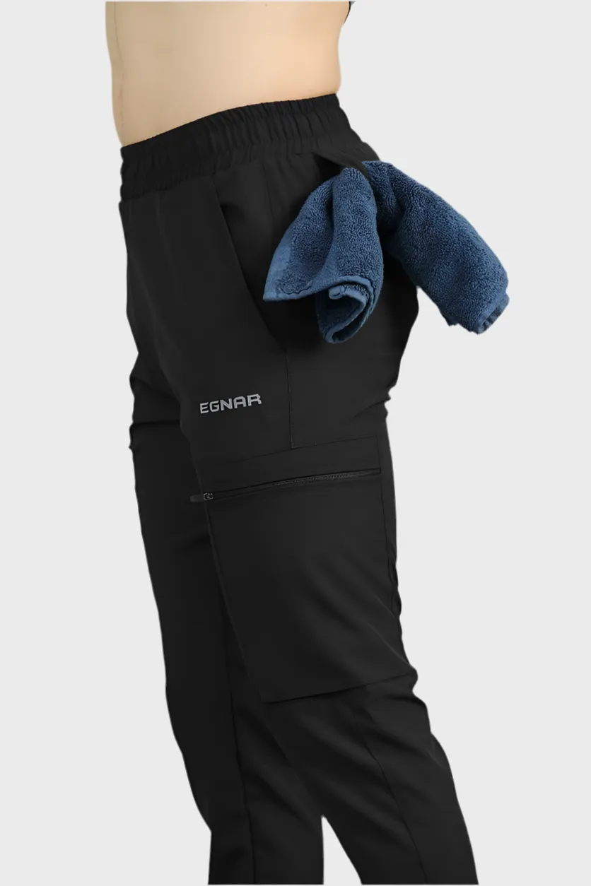 EGNAR STANDARD ZIP JOGGER - BLACK