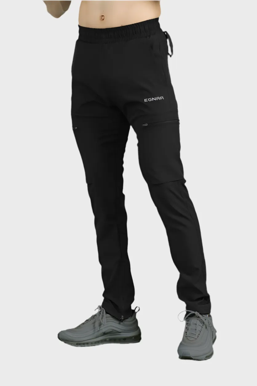 EGNAR STANDARD ZIP JOGGER - BLACK