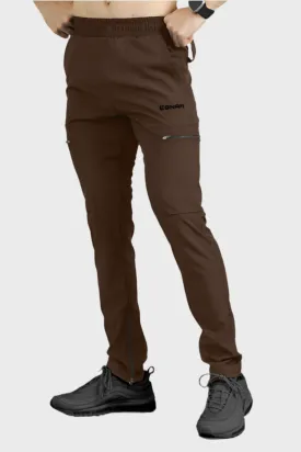 EGNAR STANDARD ZIP JOGGER - BROWN