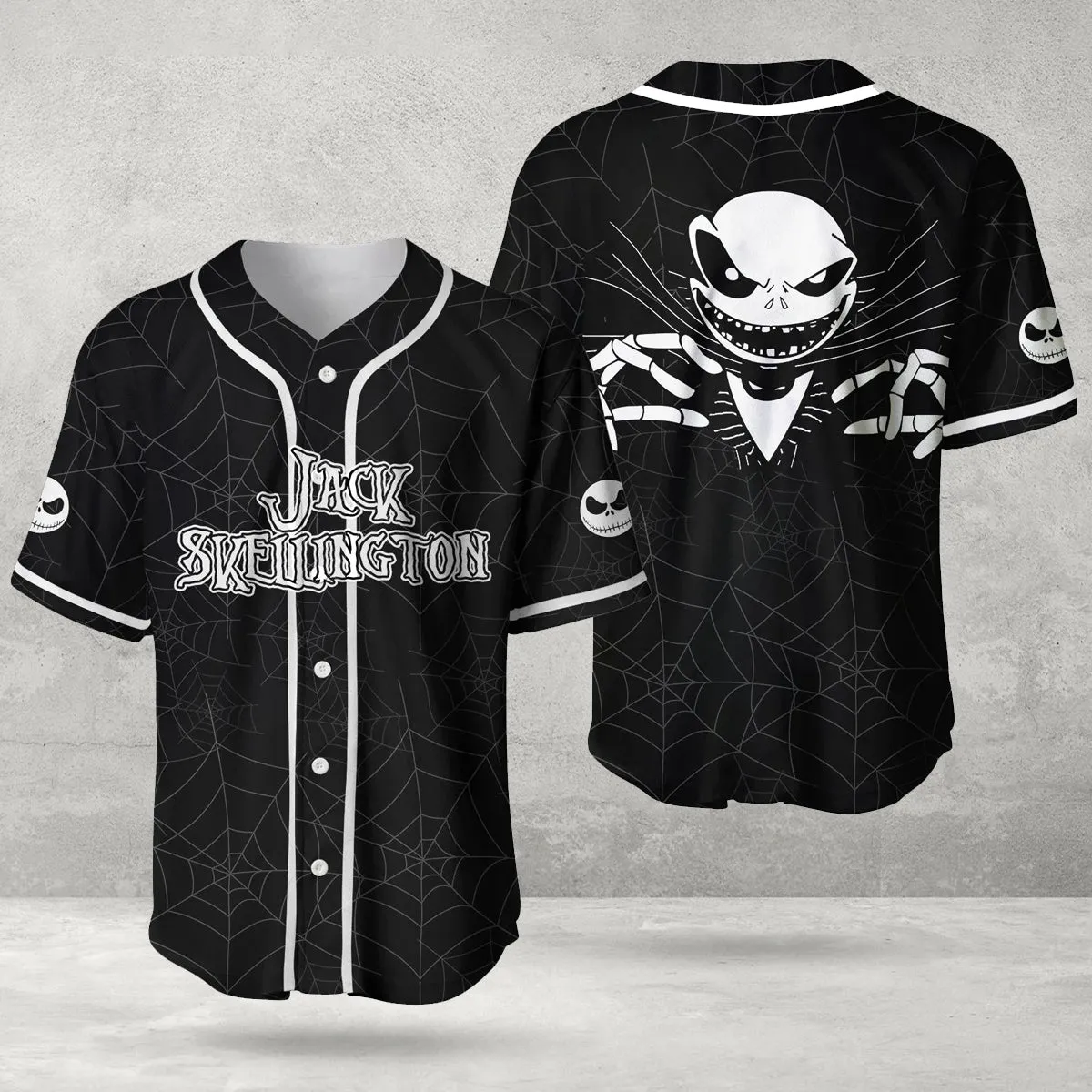 Jack Skellington Spider Baseball Jersey