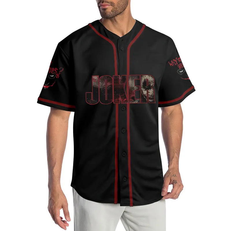 Joker Why So Serious HaHaHa Baseball Jersey