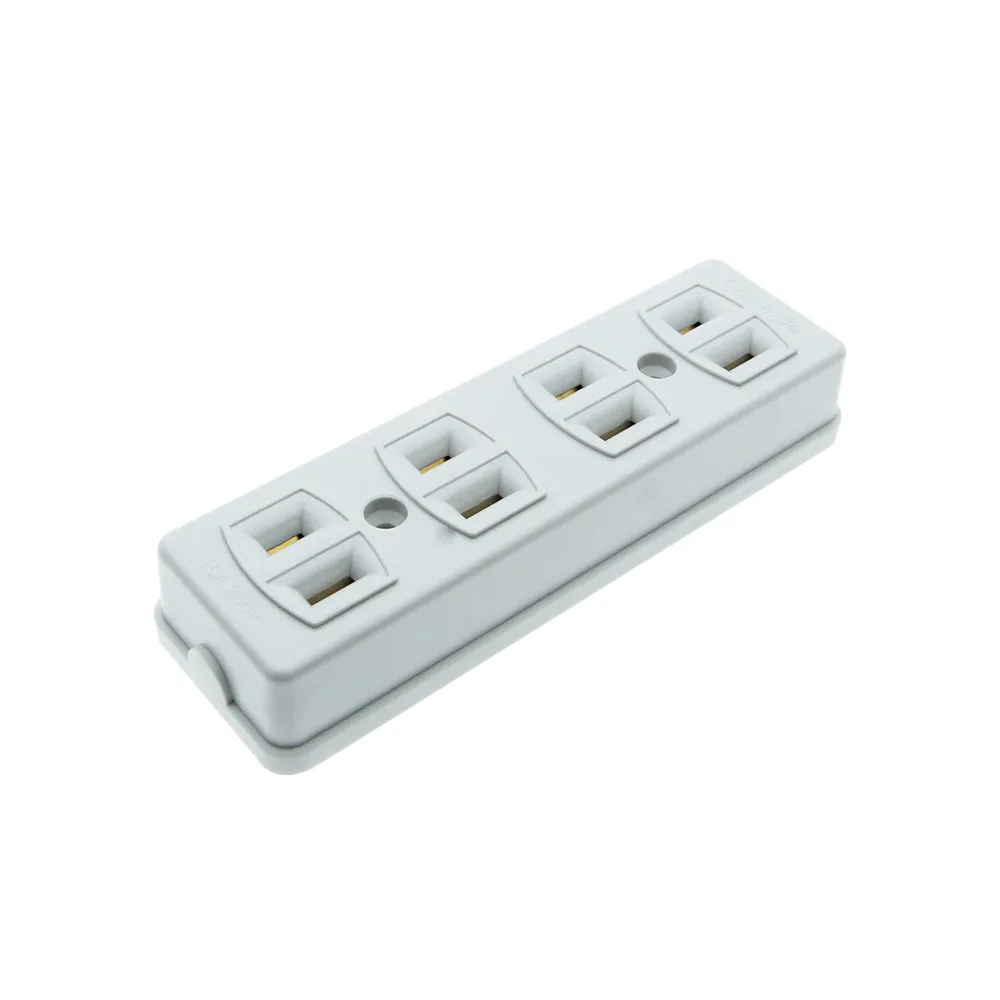 OMNI Spring Type Outlet Socket 10A 220V (2 Gang, 3 Gang, 4 Gang) for Electronics Appliances | STO-002 STO-003 STO-004
