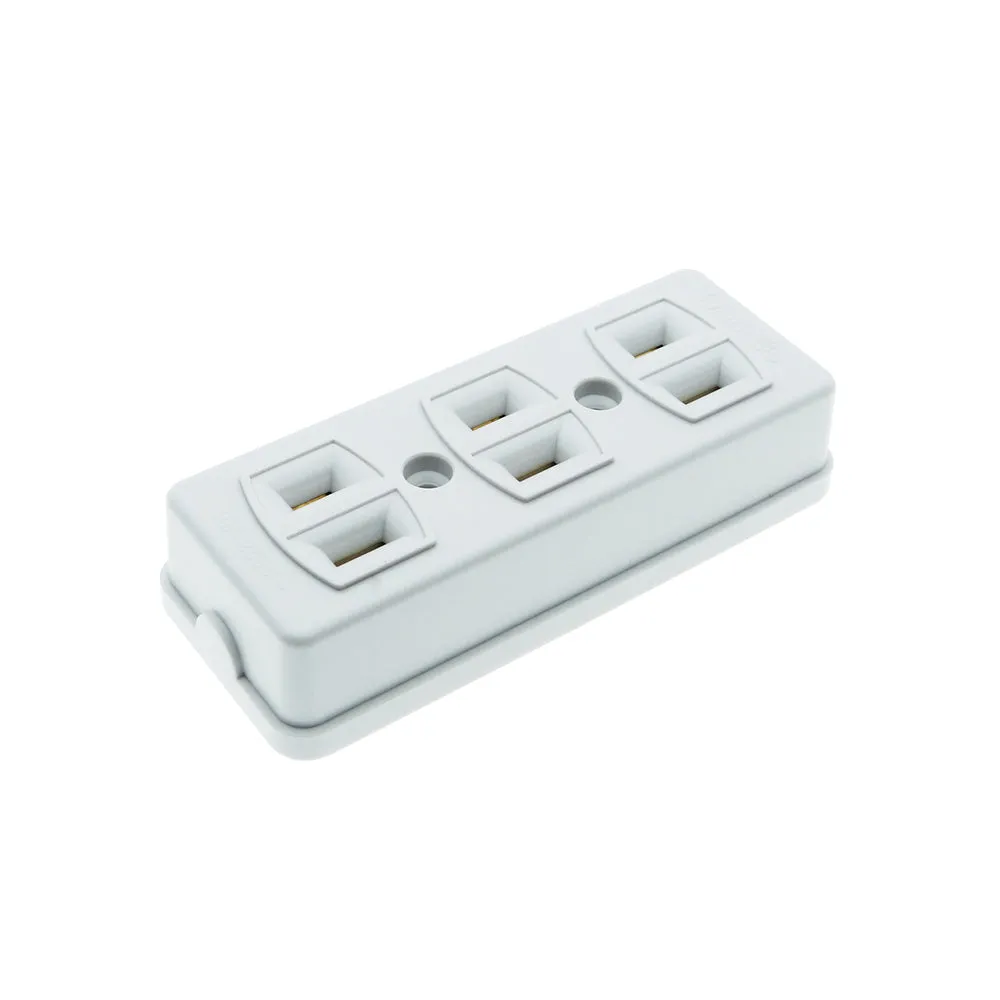 OMNI Spring Type Outlet Socket 10A 220V (2 Gang, 3 Gang, 4 Gang) for Electronics Appliances | STO-002 STO-003 STO-004
