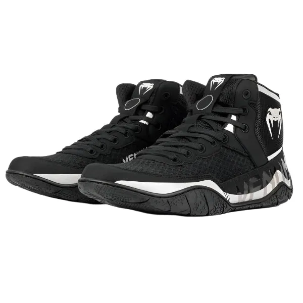 Venum Elite Wrestling Shoes – Black/Sand