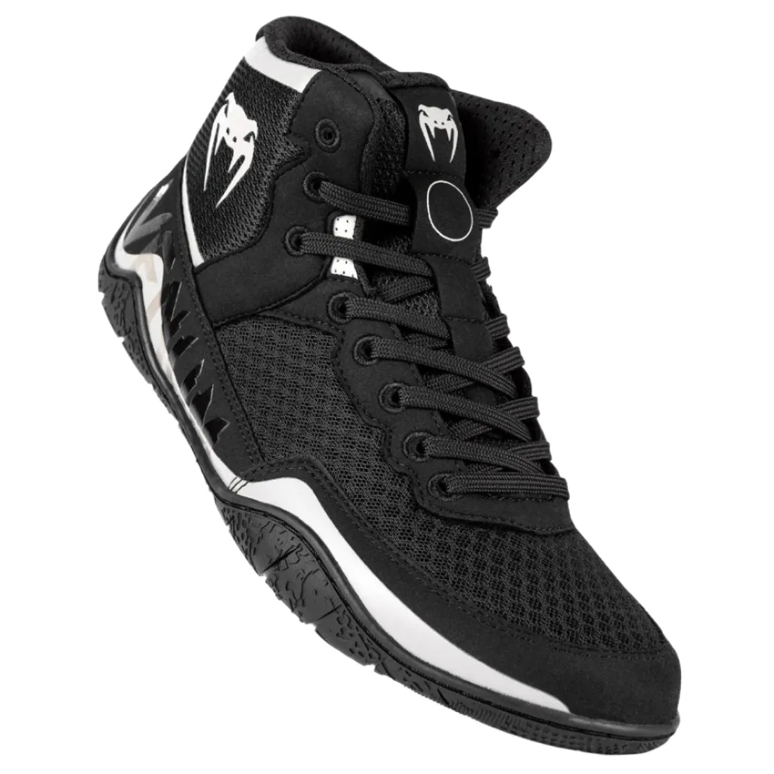 Venum Elite Wrestling Shoes – Black/Sand